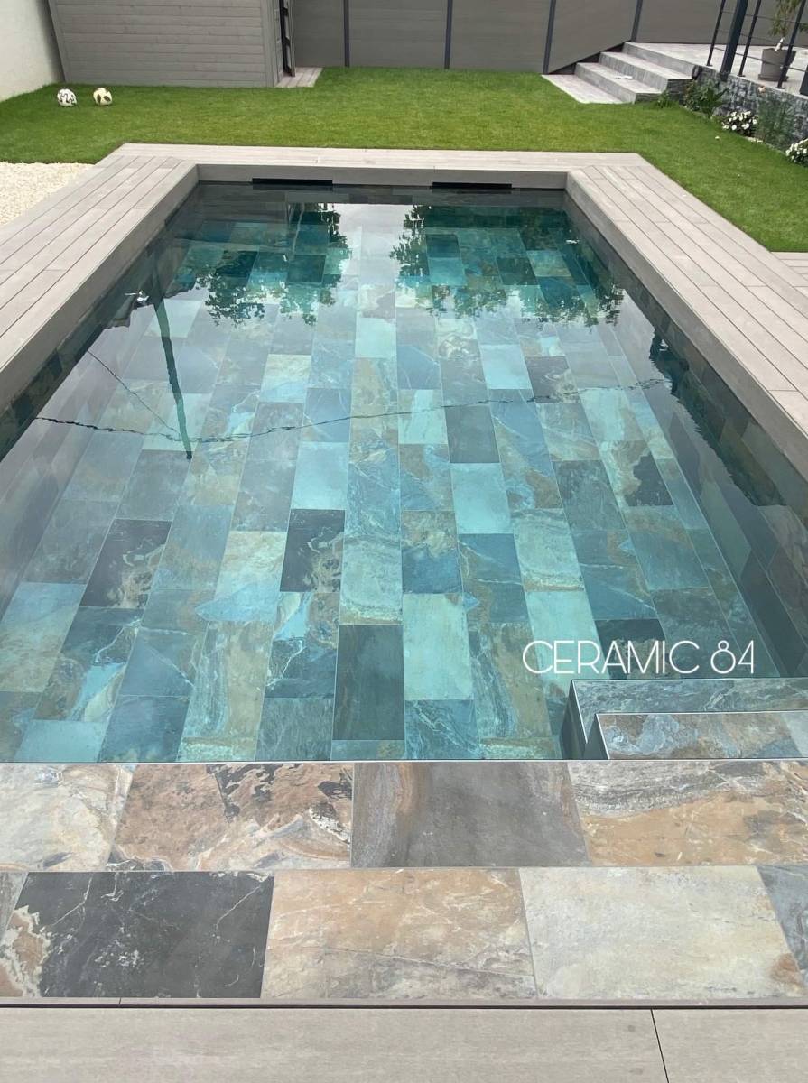 Trouver un carrelage imitation pierre de bali pour piscine