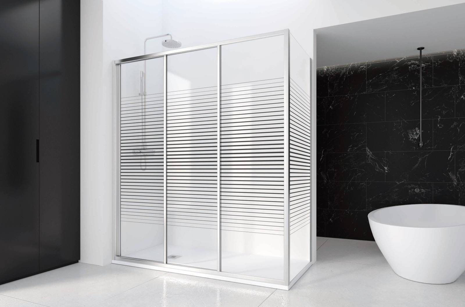 Paroi de Douche pour une Salle de Bain à la Mode à Mornas