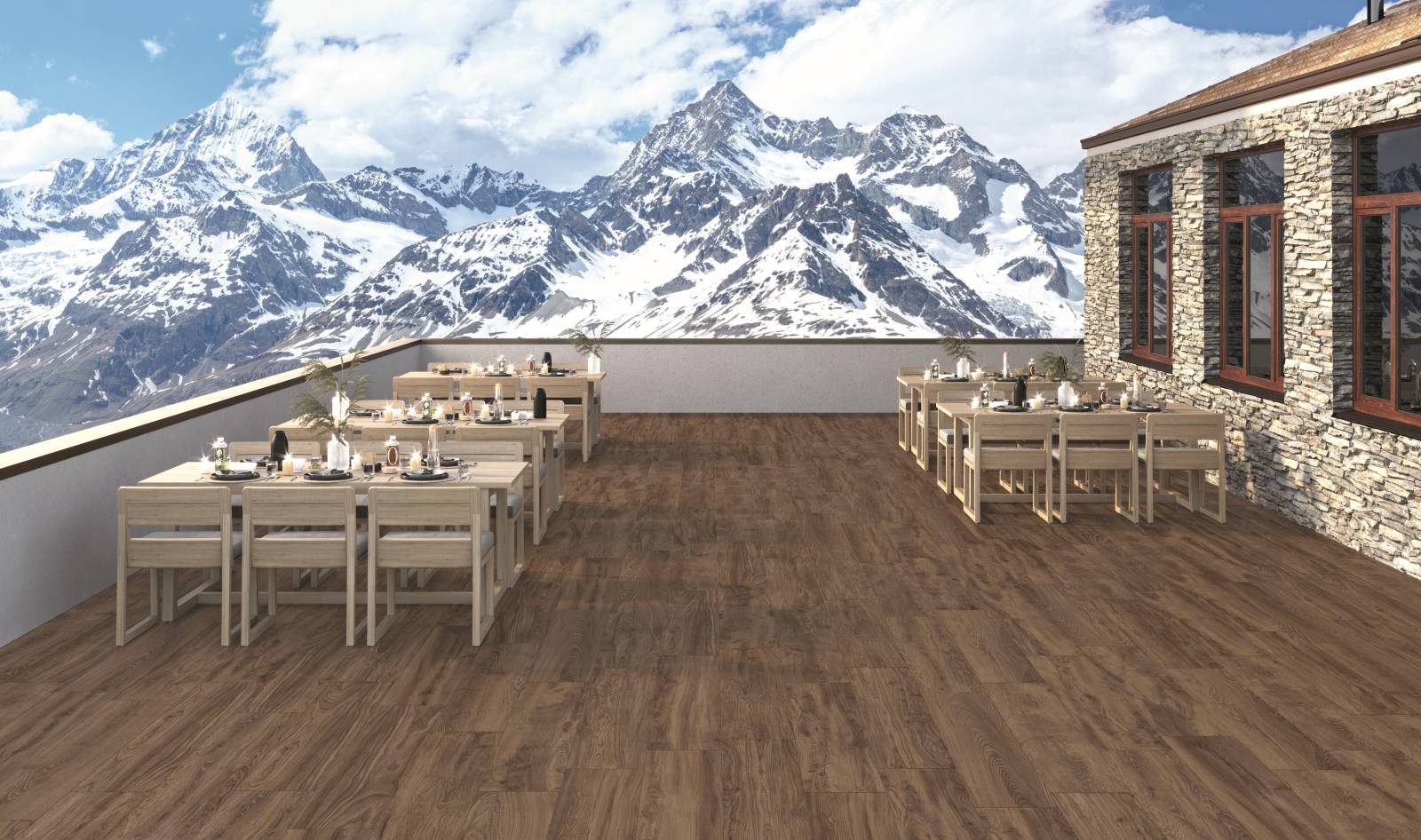 Carreaux de Grès Cérame Émaillés de 20mm Antidérapant pour une Dalle sur Plots à Mondragon
