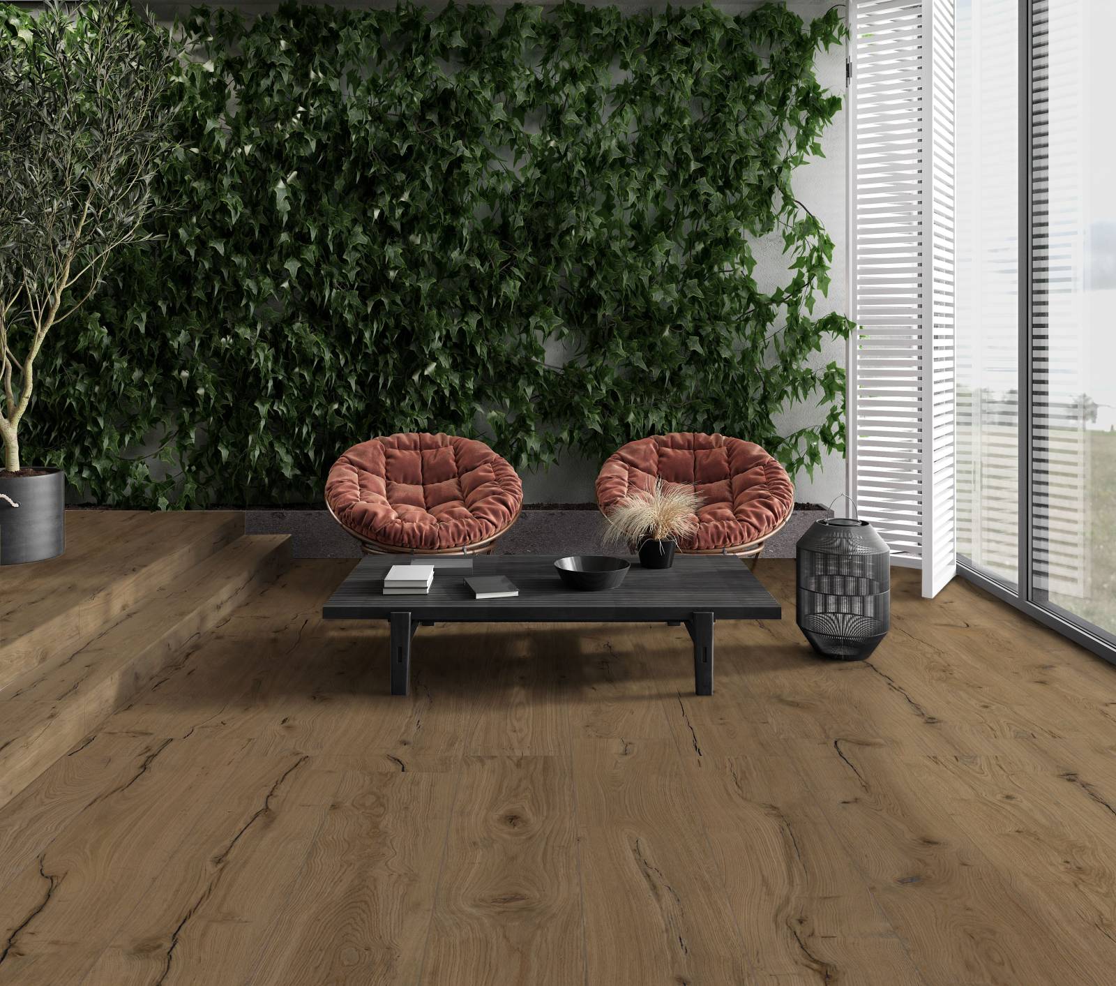 Nouvelle collection Robur : un grès cérame italien rectifié imitation parquet pour intérieur et extérieur en Vaucluse