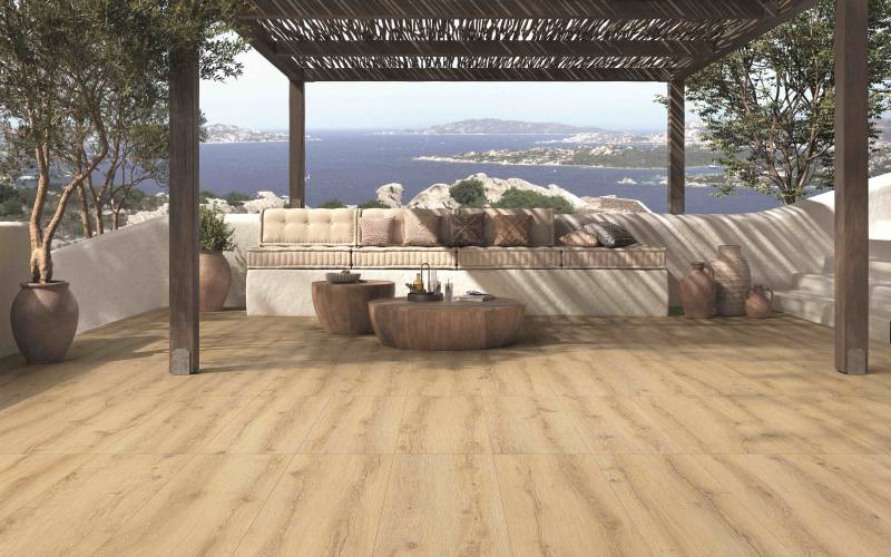 Simplicité au Thor: Simplifiez votre espace extérieur avec ce carrelage au Thor