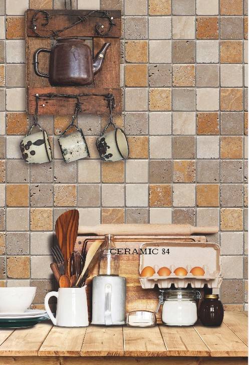 Crédence cuisine avec de la mosaïque en Pierre proche du Pontet
