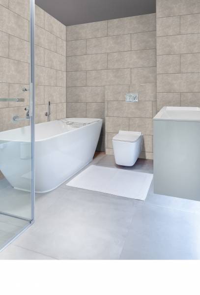 Murs salle de bain en travertin près de Monteux