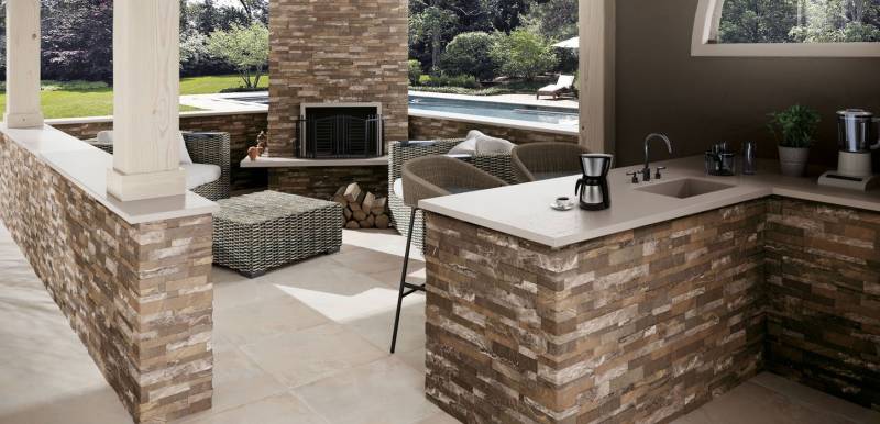 Parements en gres cerame