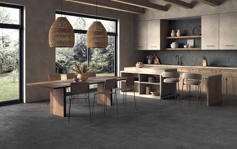 Créez un intérieur sophistiqué et minéral avec un sol graphite à deux pas de Carpentras